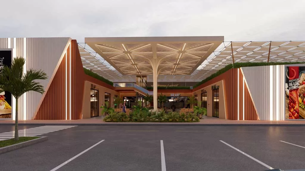 Diamniadio Mall shopping center in Dakar - The Facade