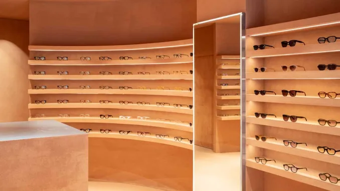 Natura high-tech per il concept della boutique di ottica PJ. Lobster