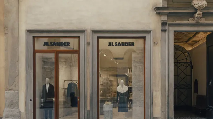 Prima boutique Jil Sander a Firenze